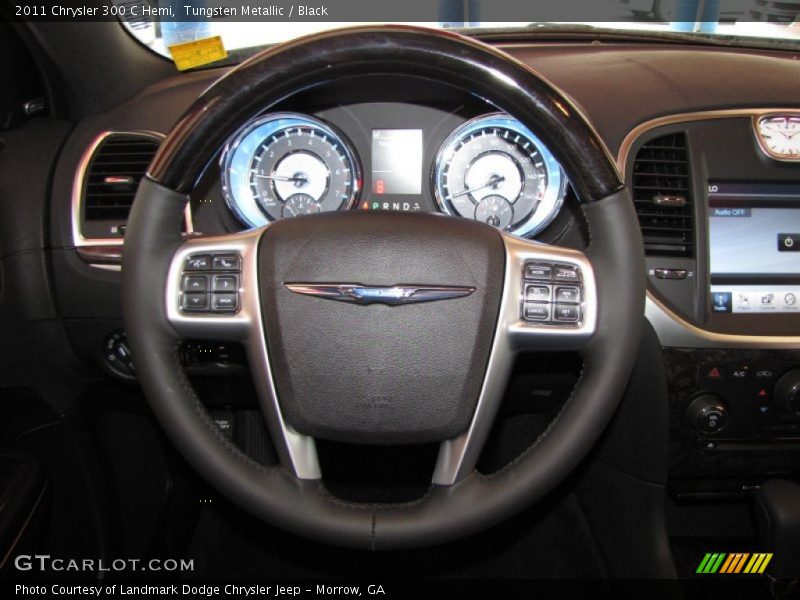 Tungsten Metallic / Black 2011 Chrysler 300 C Hemi