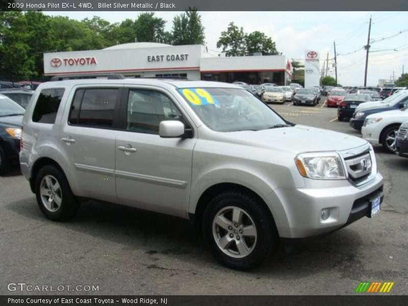 Billet Silver Metallic / Black 2009 Honda Pilot EX-L 4WD