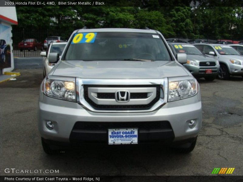 Billet Silver Metallic / Black 2009 Honda Pilot EX-L 4WD