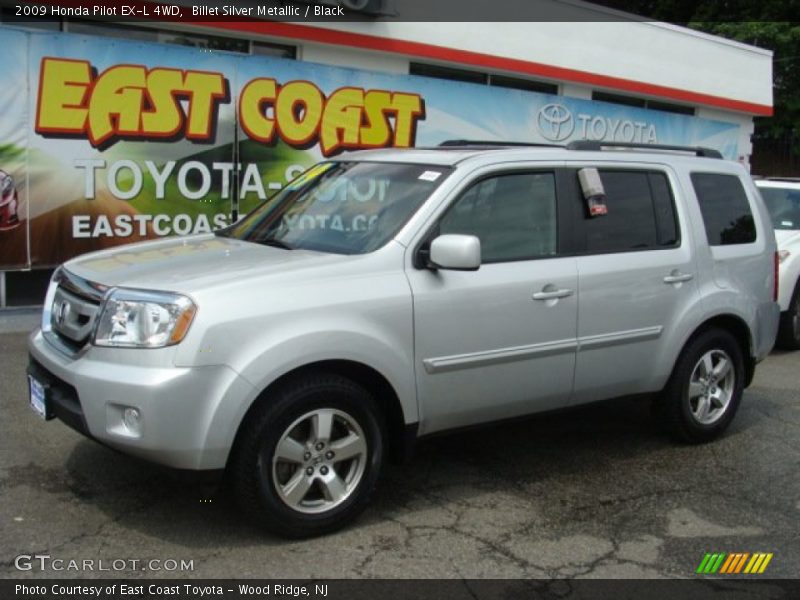 Billet Silver Metallic / Black 2009 Honda Pilot EX-L 4WD