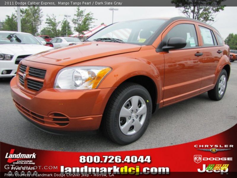 Mango Tango Pearl / Dark Slate Gray 2011 Dodge Caliber Express
