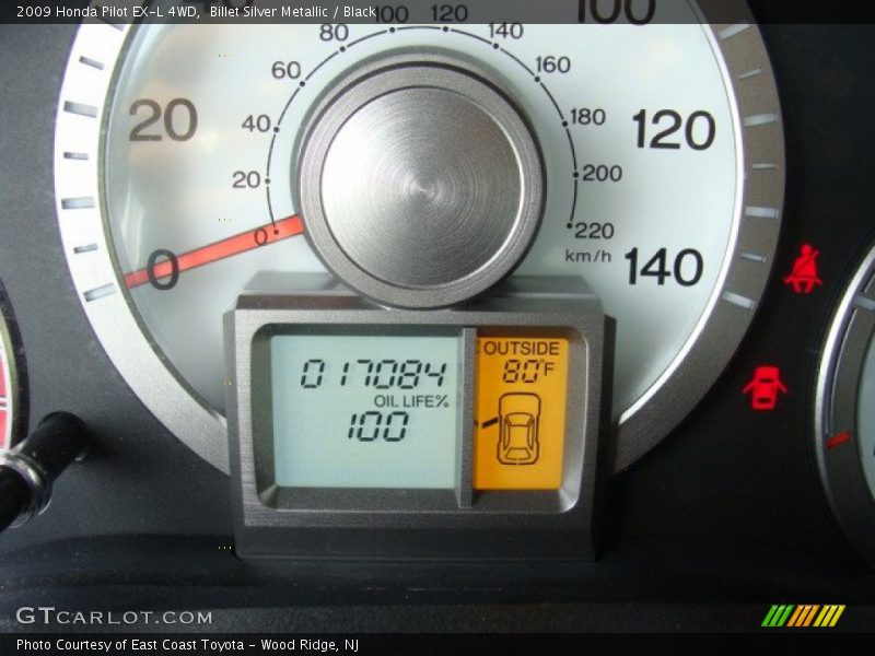 Billet Silver Metallic / Black 2009 Honda Pilot EX-L 4WD