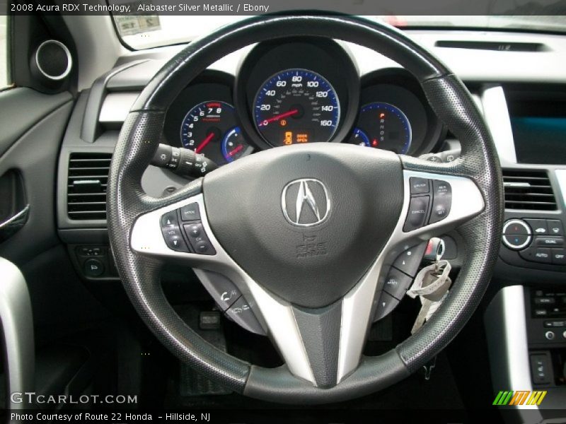 Alabaster Silver Metallic / Ebony 2008 Acura RDX Technology