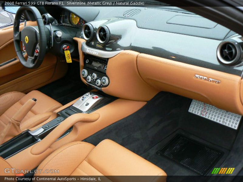 Silverstone (Metallic Grey) / Natural (Saddle) 2008 Ferrari 599 GTB Fiorano F1