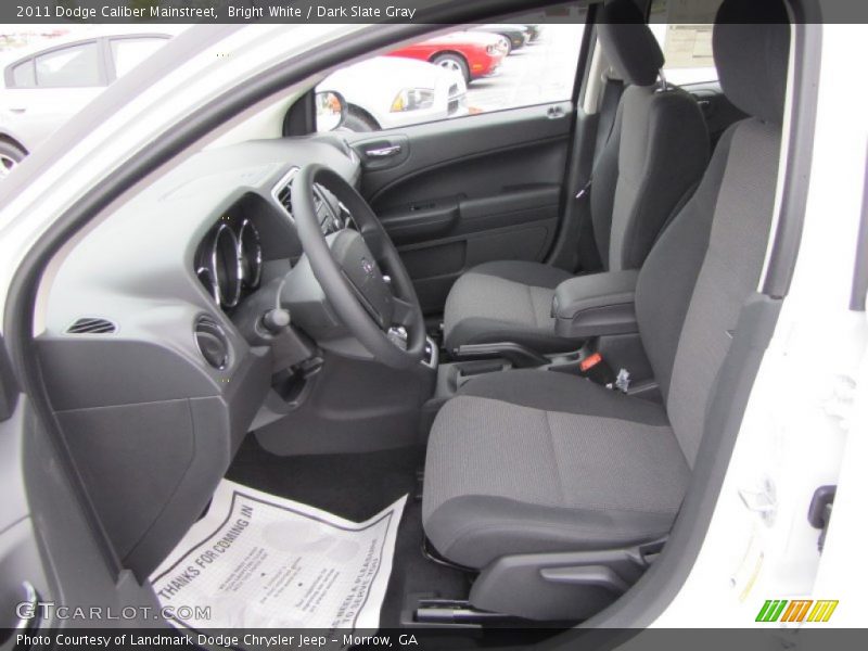 Bright White / Dark Slate Gray 2011 Dodge Caliber Mainstreet