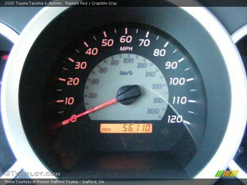 Radiant Red / Graphite Gray 2005 Toyota Tacoma X-Runner