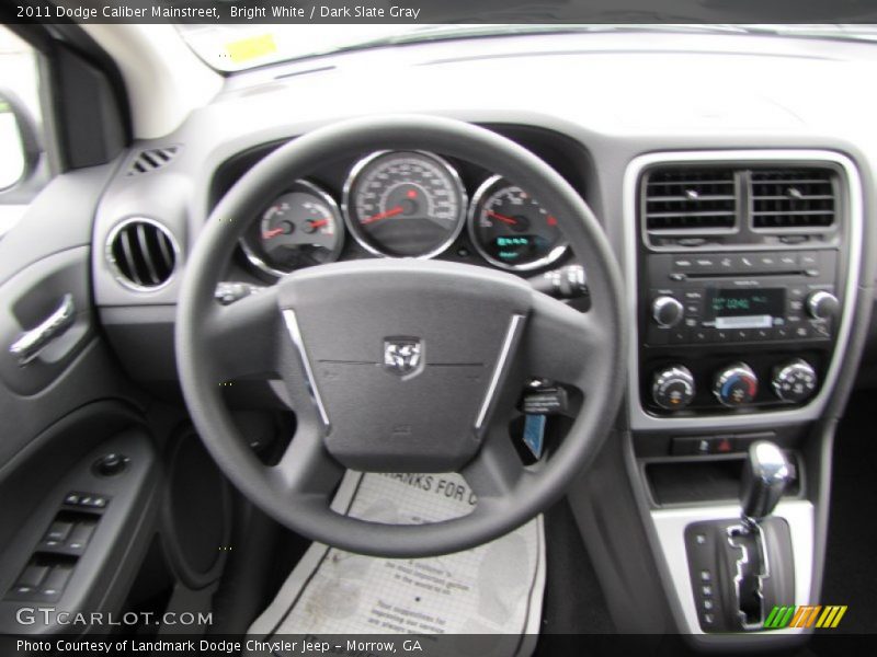 Bright White / Dark Slate Gray 2011 Dodge Caliber Mainstreet