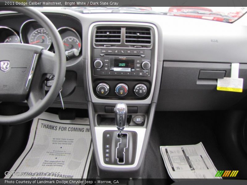 Bright White / Dark Slate Gray 2011 Dodge Caliber Mainstreet