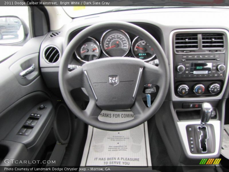 Bright White / Dark Slate Gray 2011 Dodge Caliber Mainstreet