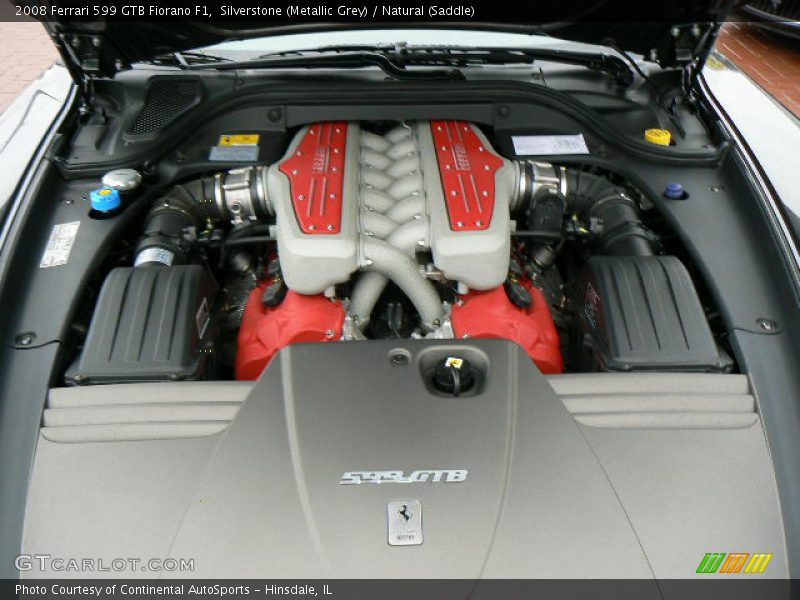 Silverstone (Metallic Grey) / Natural (Saddle) 2008 Ferrari 599 GTB Fiorano F1