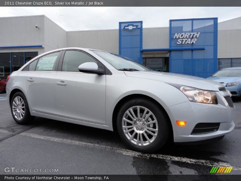 Silver Ice Metallic / Jet Black 2011 Chevrolet Cruze ECO