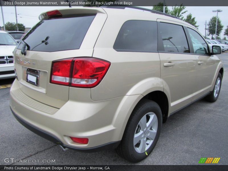 White Gold Metallic / Black/Light Frost Beige 2011 Dodge Journey Mainstreet