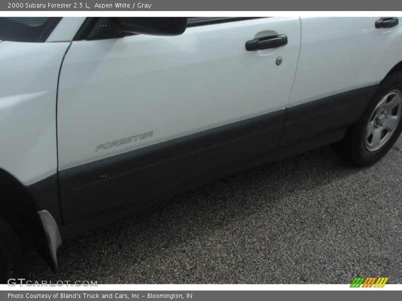 Aspen White / Gray 2000 Subaru Forester 2.5 L