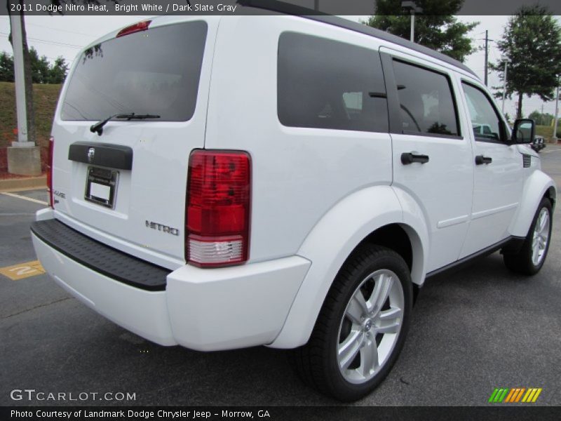 Bright White / Dark Slate Gray 2011 Dodge Nitro Heat