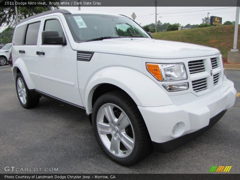 Bright White / Dark Slate Gray 2011 Dodge Nitro Heat