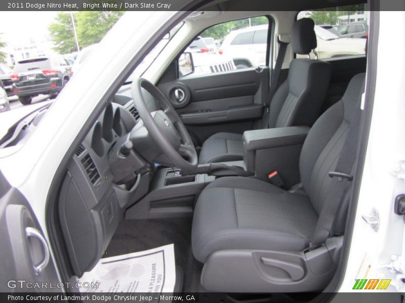 Bright White / Dark Slate Gray 2011 Dodge Nitro Heat