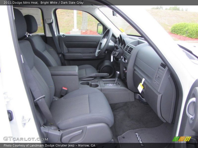 Bright White / Dark Slate Gray 2011 Dodge Nitro Heat