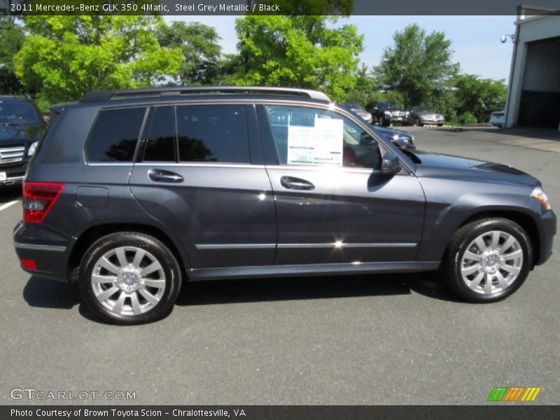 Steel Grey Metallic / Black 2011 Mercedes-Benz GLK 350 4Matic