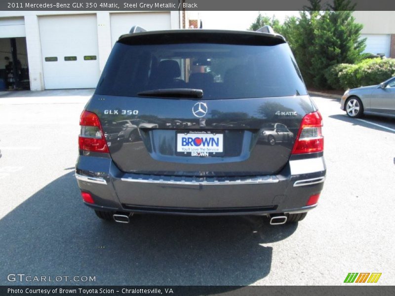 Steel Grey Metallic / Black 2011 Mercedes-Benz GLK 350 4Matic