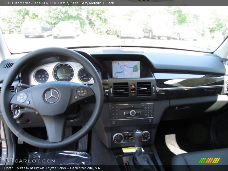 Steel Grey Metallic / Black 2011 Mercedes-Benz GLK 350 4Matic