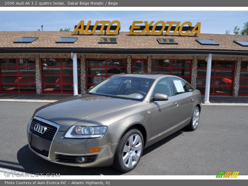 Dakar Beige Metallic / Beige 2006 Audi A6 3.2 quattro Sedan