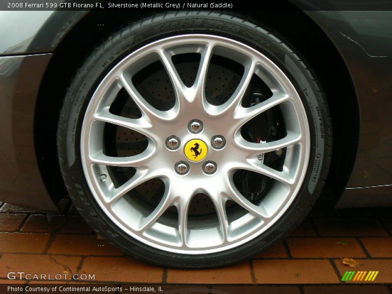 Silverstone (Metallic Grey) / Natural (Saddle) 2008 Ferrari 599 GTB Fiorano F1