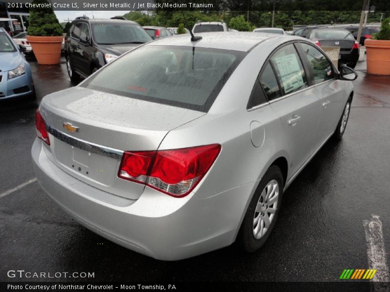 Silver Ice Metallic / Jet Black/Medium Titanium 2011 Chevrolet Cruze LS
