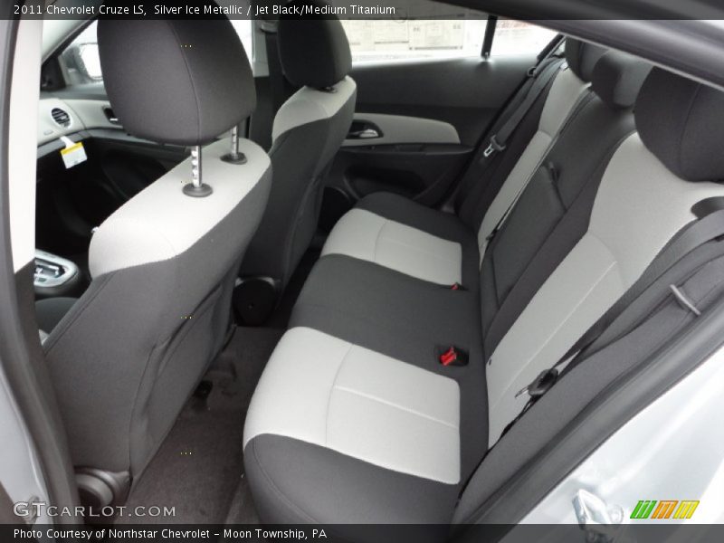 Silver Ice Metallic / Jet Black/Medium Titanium 2011 Chevrolet Cruze LS