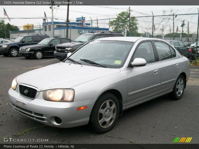Silver Pewter / Gray 2003 Hyundai Elantra GLS Sedan