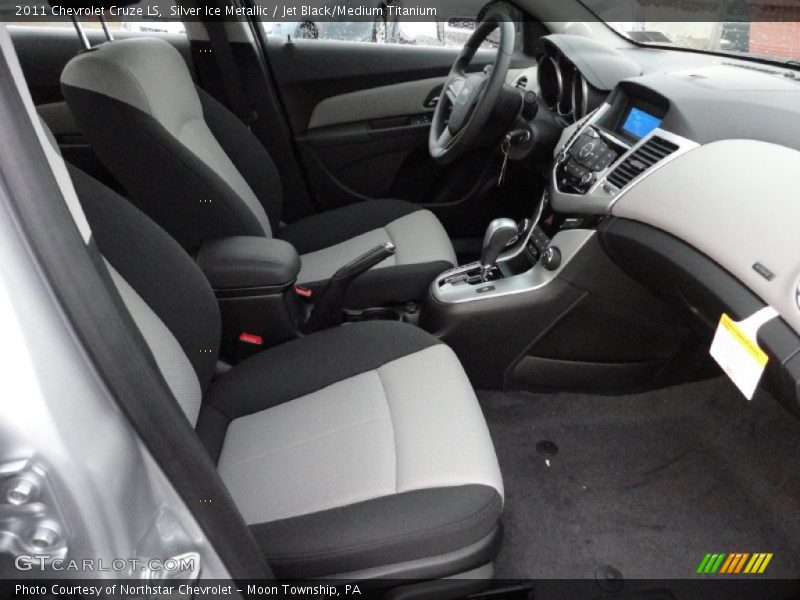 Silver Ice Metallic / Jet Black/Medium Titanium 2011 Chevrolet Cruze LS