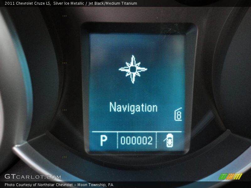Silver Ice Metallic / Jet Black/Medium Titanium 2011 Chevrolet Cruze LS