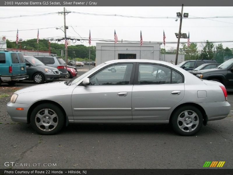 Silver Pewter / Gray 2003 Hyundai Elantra GLS Sedan
