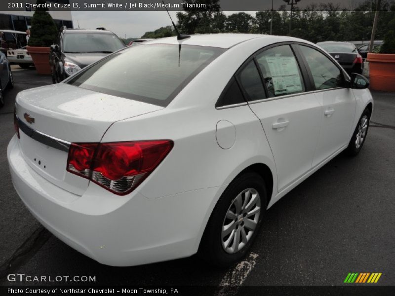 Summit White / Jet Black/Medium Titanium 2011 Chevrolet Cruze LS