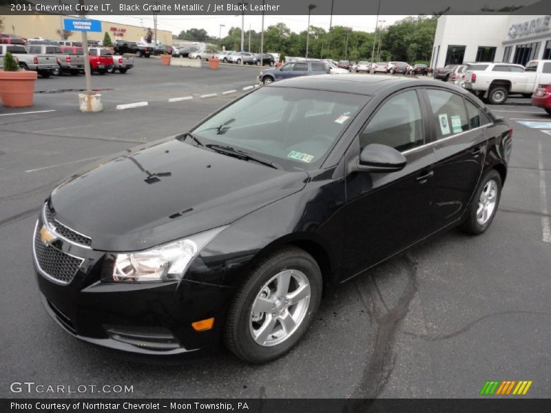 Black Granite Metallic / Jet Black Leather 2011 Chevrolet Cruze LT