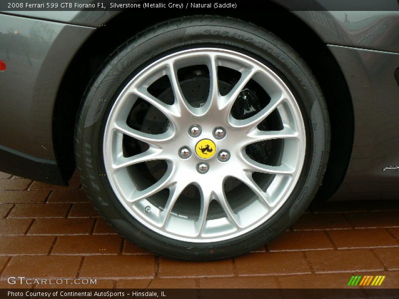 Silverstone (Metallic Grey) / Natural (Saddle) 2008 Ferrari 599 GTB Fiorano F1
