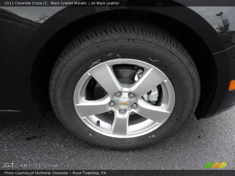 Black Granite Metallic / Jet Black Leather 2011 Chevrolet Cruze LT
