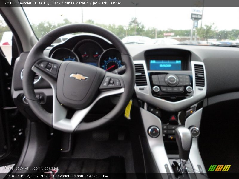Black Granite Metallic / Jet Black Leather 2011 Chevrolet Cruze LT