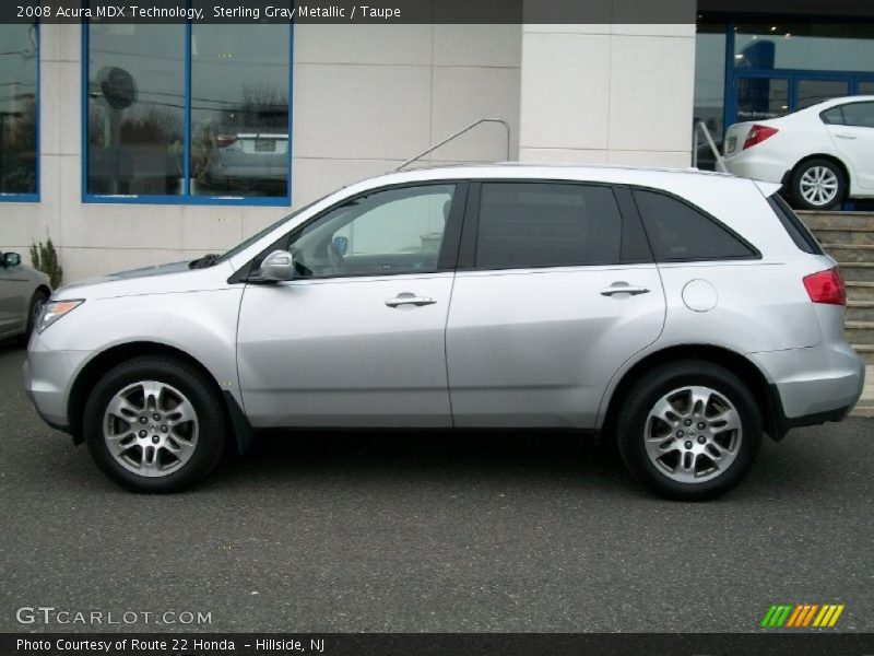Sterling Gray Metallic / Taupe 2008 Acura MDX Technology