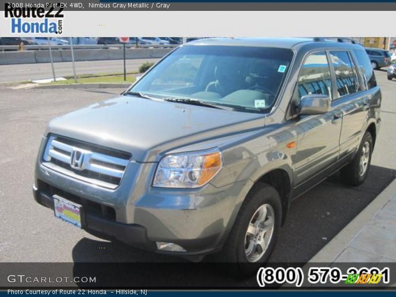 Nimbus Gray Metallic / Gray 2008 Honda Pilot EX 4WD