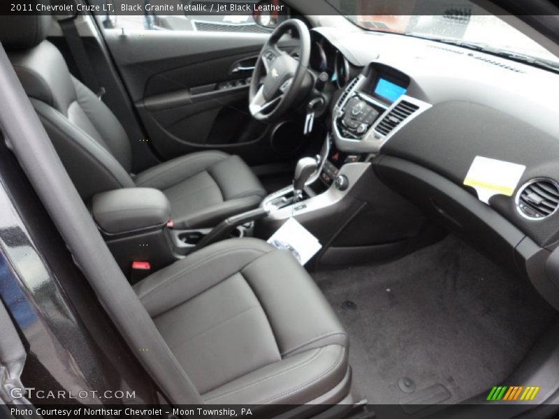 Black Granite Metallic / Jet Black Leather 2011 Chevrolet Cruze LT