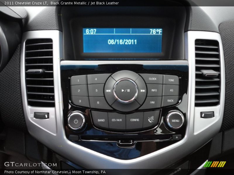 Black Granite Metallic / Jet Black Leather 2011 Chevrolet Cruze LT