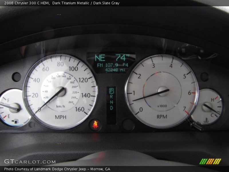 Dark Titanium Metallic / Dark Slate Gray 2008 Chrysler 300 C HEMI