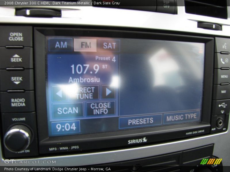 Dark Titanium Metallic / Dark Slate Gray 2008 Chrysler 300 C HEMI