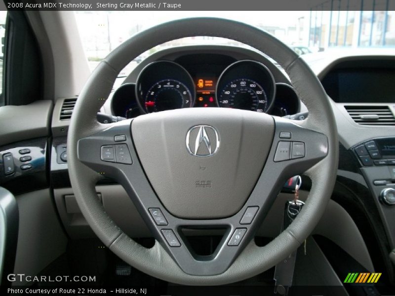 Sterling Gray Metallic / Taupe 2008 Acura MDX Technology