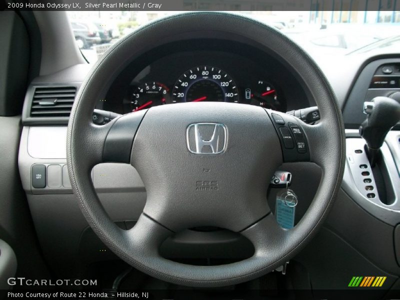 Silver Pearl Metallic / Gray 2009 Honda Odyssey LX