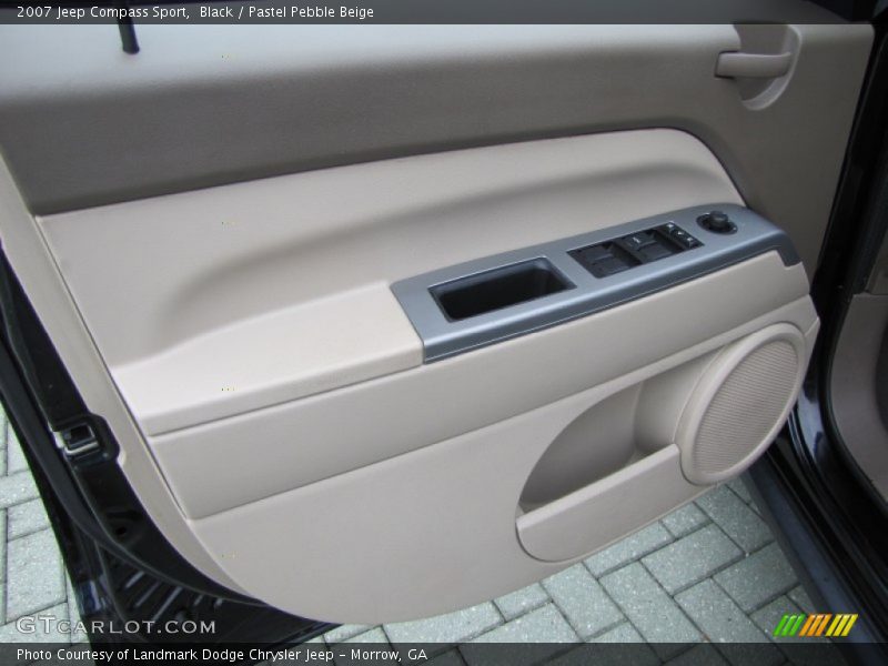Black / Pastel Pebble Beige 2007 Jeep Compass Sport