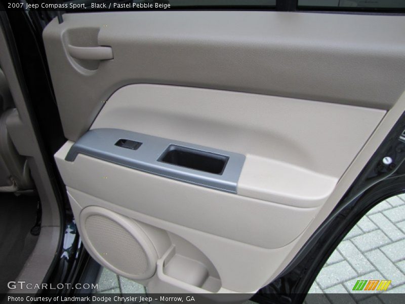 Black / Pastel Pebble Beige 2007 Jeep Compass Sport