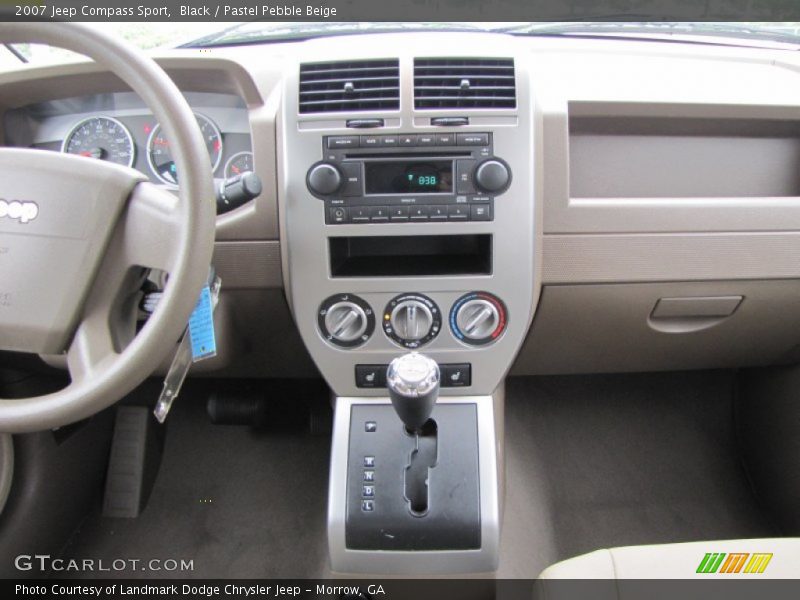 Black / Pastel Pebble Beige 2007 Jeep Compass Sport