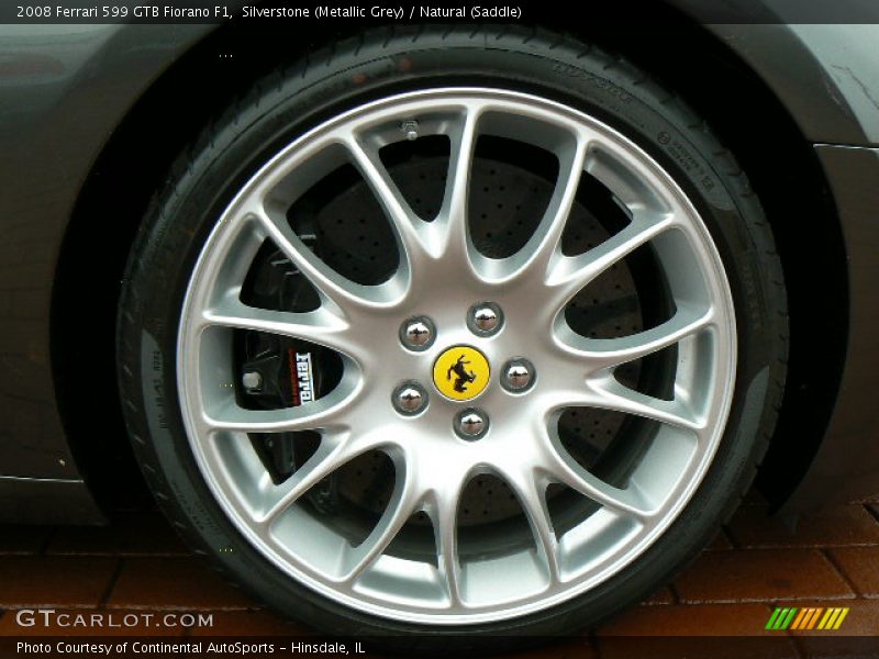 Silverstone (Metallic Grey) / Natural (Saddle) 2008 Ferrari 599 GTB Fiorano F1