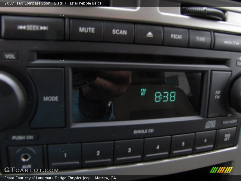 Black / Pastel Pebble Beige 2007 Jeep Compass Sport